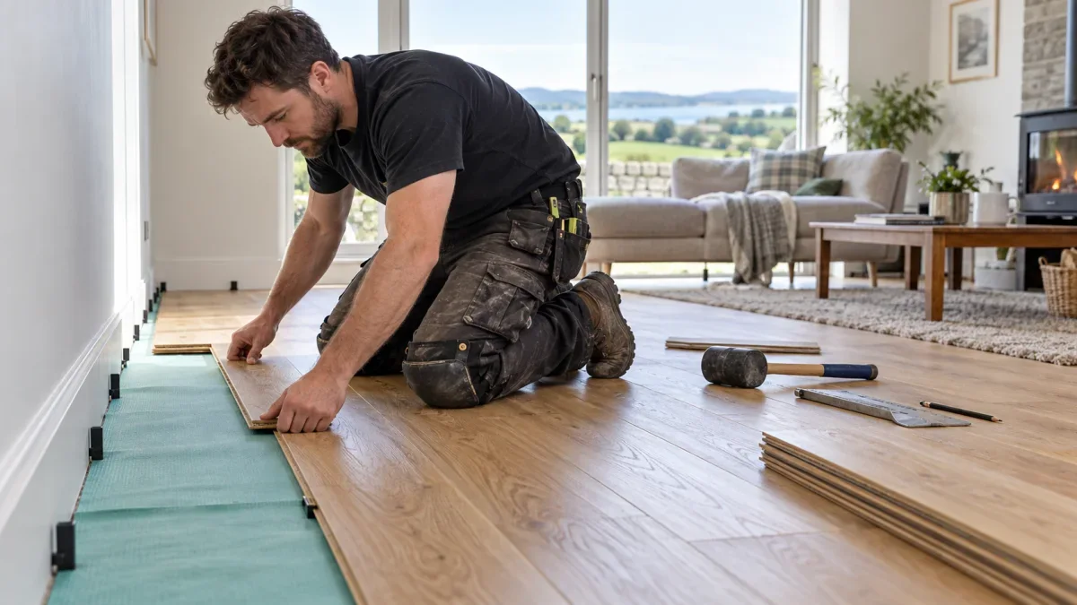 Flooring project in Ireland