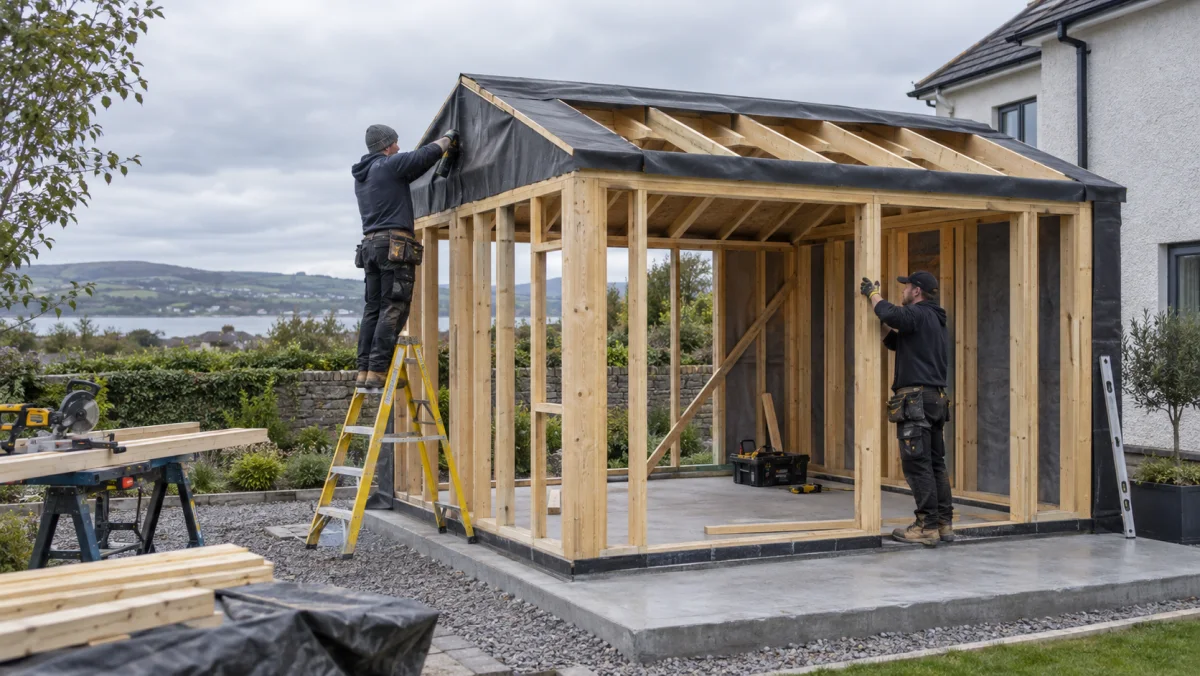 Garage and outdoor-structure installers carrying out residential work