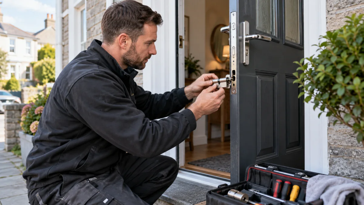 Locksmiths carrying out residential work